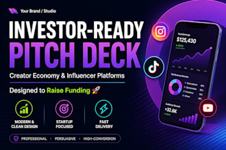 redesign creator economy pitch deck influencer platform deck content