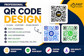 design professional qr codes for your business, links and products