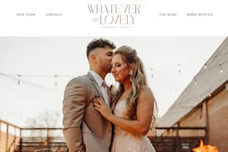 squarespace wedding photographer website, art gallery portfolio weeding website