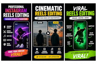 edit instagram reels with trending effects and transitions