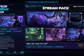 do custom steam overlay animated twitch vtuber overlay for steamers