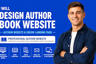 design author book website ebook landing page author website book author website