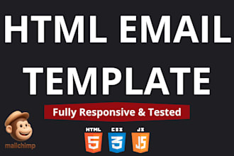 code a responsive custom HTML email template