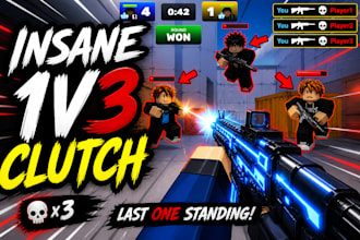 create clickable gaming and roblox youtube thumbnails