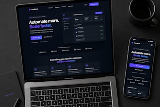 create a modern landing page or react website in 3 days