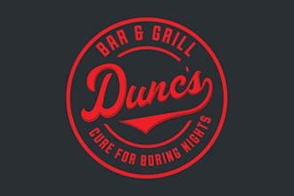 design monogram bar grill brand logo for your business