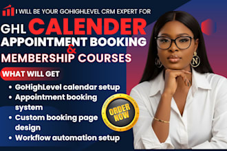 setup gohighlevel calendar booking appointment automation ghl membership courses
