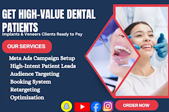 get high paying dental implant and veneer patients using meta ads