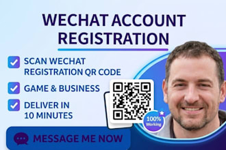 professionally setup qq and wechat account in 24 hours
