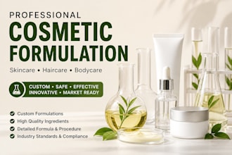 be your expert chemist for skincare and cosmetic formulation, cosmetic chemist