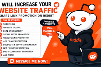 promote product ai website traffic reddit link post game app