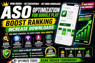 optimize your google play app for ranking and downloads aso