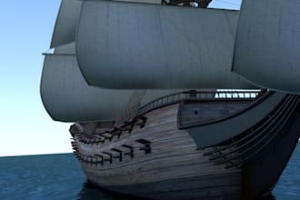 design game ready 3d ship models for unreal engine and unity