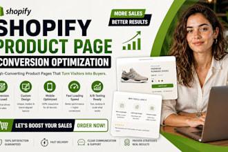 create shopify product page conversion optimization shopify landing page store