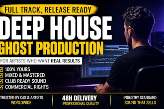 ghost produce deep house melodic tech progressive edm club house track in 48h