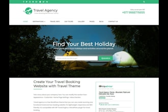 do tour and travel agency website tourism website tour website booking website