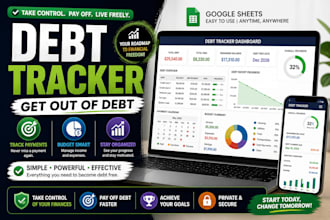 create a debt tracker and budget planner in google sheets with dashboard