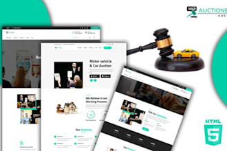 design online car auction, bidding, mortgage online auction website and app