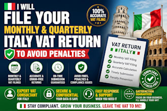 file your italy vat returns for monthly and quarterly to avoid penalties
