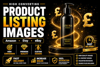 design high converting amazon, etsy and ebay product images