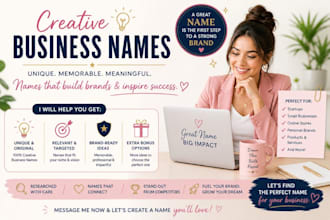 provide 25 names for your brand or company