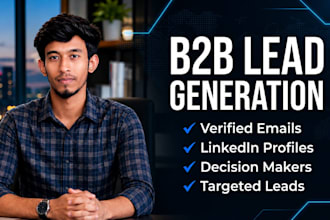 generate b2b leads with verified emails and linkedin