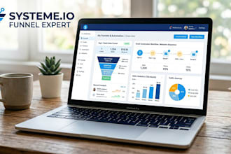 build high converting systeme io funnel and automation system
