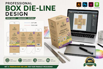create card box packaging dielines cutlines print for card game