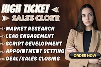 be your high ticket sales closer salesperson sales development and closer