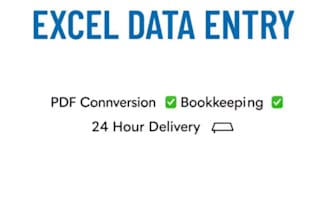 assist with bookkeeping, excel and basic accounting tasks