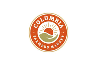 design agriculture historical farmers market logo