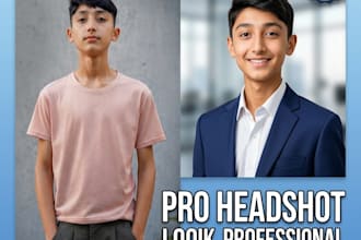 create a professional linkedin headshot