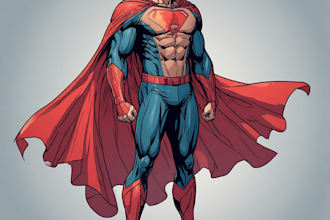 desing a superhero character art