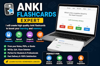 create professional anki flashcards for study and exams