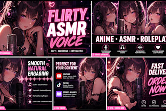 record nsfw female voice acting erotic flirty voice narration anime voice asmr