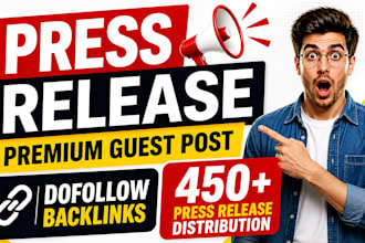 create press release distribution with news guest and press release writing