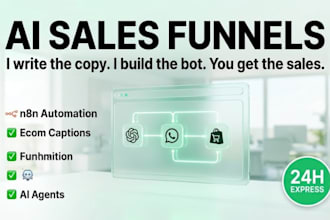 write ecommerce captions and build a whatsapp ai sales funnel using n8n