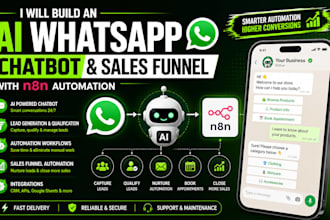 build a whatsapp ai chatbot for lead generation and sales with n8n