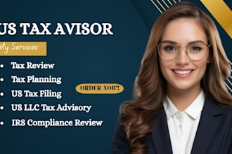 do US tax planning for maximum savings, tax strategy and tax filing for you