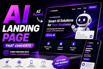 build a high converting ai landing page with chatbot