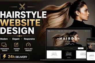 design and build a modern wordpress website for hair style
