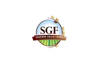 create agriculture organic logo for grain farms
