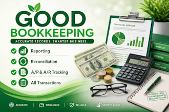 do bookkeeping, quickbooks cleanup, xero and wave expert