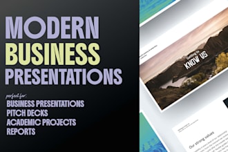 design modern business presentations in google slides