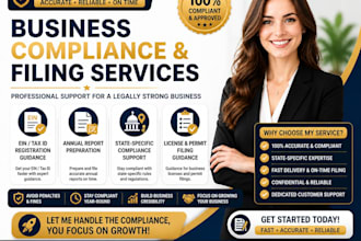 provide business compliance, ein tax id, and filing guidance in the US