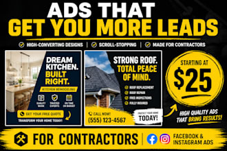 design high converting instagram ads for contractors