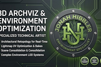 optimize and retopologize 3d architectural and environment assets