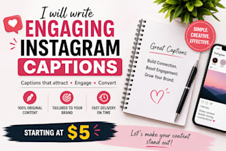 write engaging instagram captions for your business