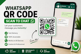create qr code for whatsapp chat, business and social media
