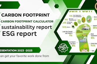 calculate carbon footprint and create sustainability report